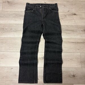 Vintage faded black 1990’s made in USA Levi’s 517 straights